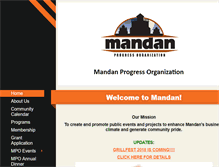 Tablet Screenshot of mandanprogress.org